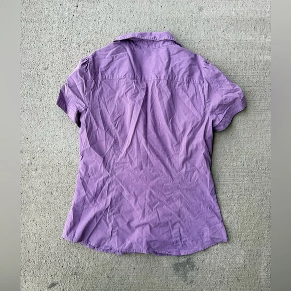 Smart Set Lavender Button-Down Shirt - Picture 4 of 4